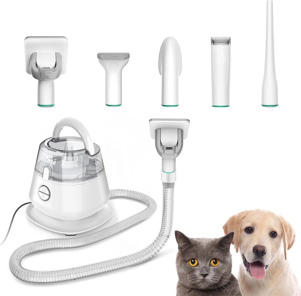 Stofzuiger - Dierenstofzuiger - Stofzuiger Voor Dierenharen - Dierentrimmer - Honden Stofzuiger - Katten Stofzuiger - Zakloos — afbeelding 1