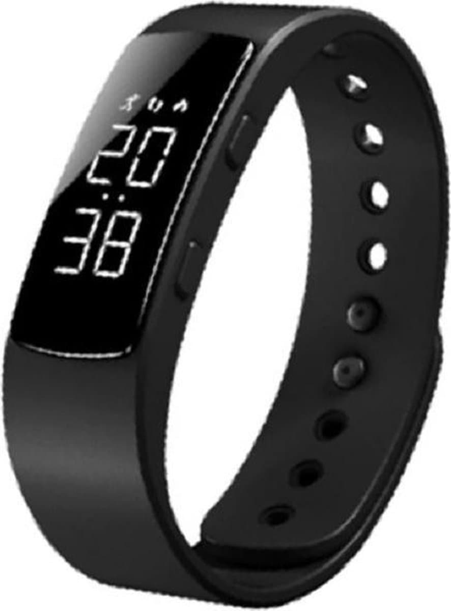 West Watches Model Jungle Activity Tracker Stappenteller Tieners - Smartband - Sporthorloge - Zwart — afbeelding 1
