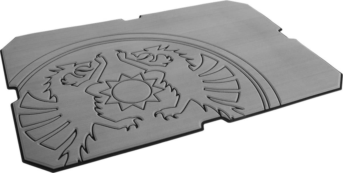 Petromax plak/bescherm plaat kx50 grijs met draak embleem — afbeelding 1