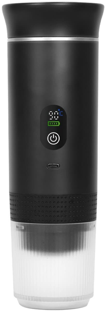 Draagbare Koffiemachine - 2026 model - Draagbare Elektrische Espressomachine - Zwart - Koffiezet apparaat voor Onderweg - Capsules & Gemalen Koffie - Portable Espresso Machine - Cadeauset - koffiemaatje - Reis & Camping Koffiezetapparaat — afbeelding 1