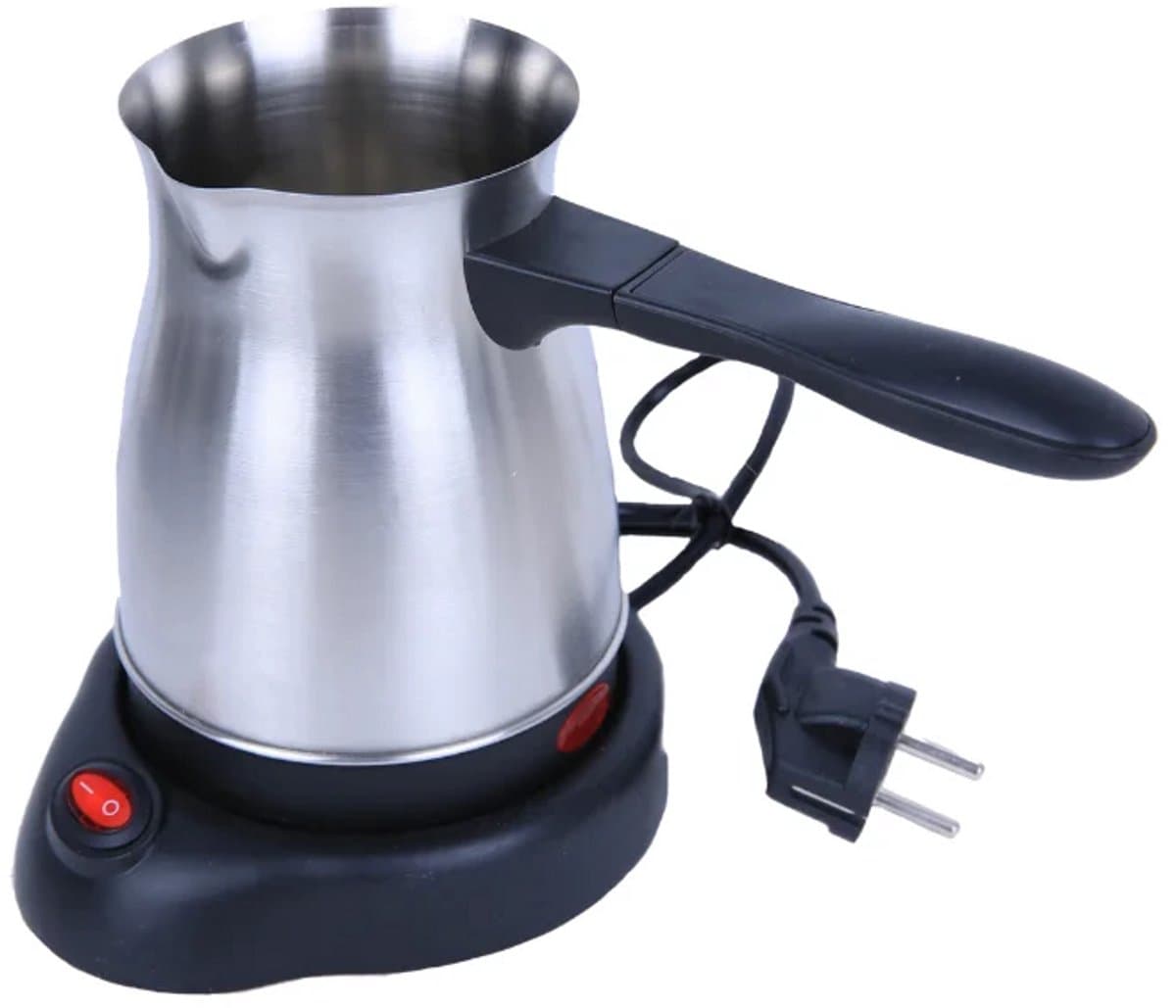 Turkse Koffiezetapparaat – Turkish Coffee Maker – Cezve – Elektrische Turkse Koffiepot – Turkse Koffieketel – RVS – Automatische Uitschakeling — afbeelding 1