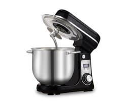 BioloMix BM601 - Keukenmixer - 1200W stille DC-motor - 6L RVS-kom - 6 snelheden - Voor brooddeeg, beslag & meringue - Krachtig kneden zonder lawaai