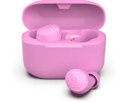 JLab Go Pop Draadloze Oordopjes - Bluetooth Oortjes Draadloos - 35 uur Batterijduur - Be Aware Audio - Met Microfoon - Geschikt voor Android en Apple - Roze