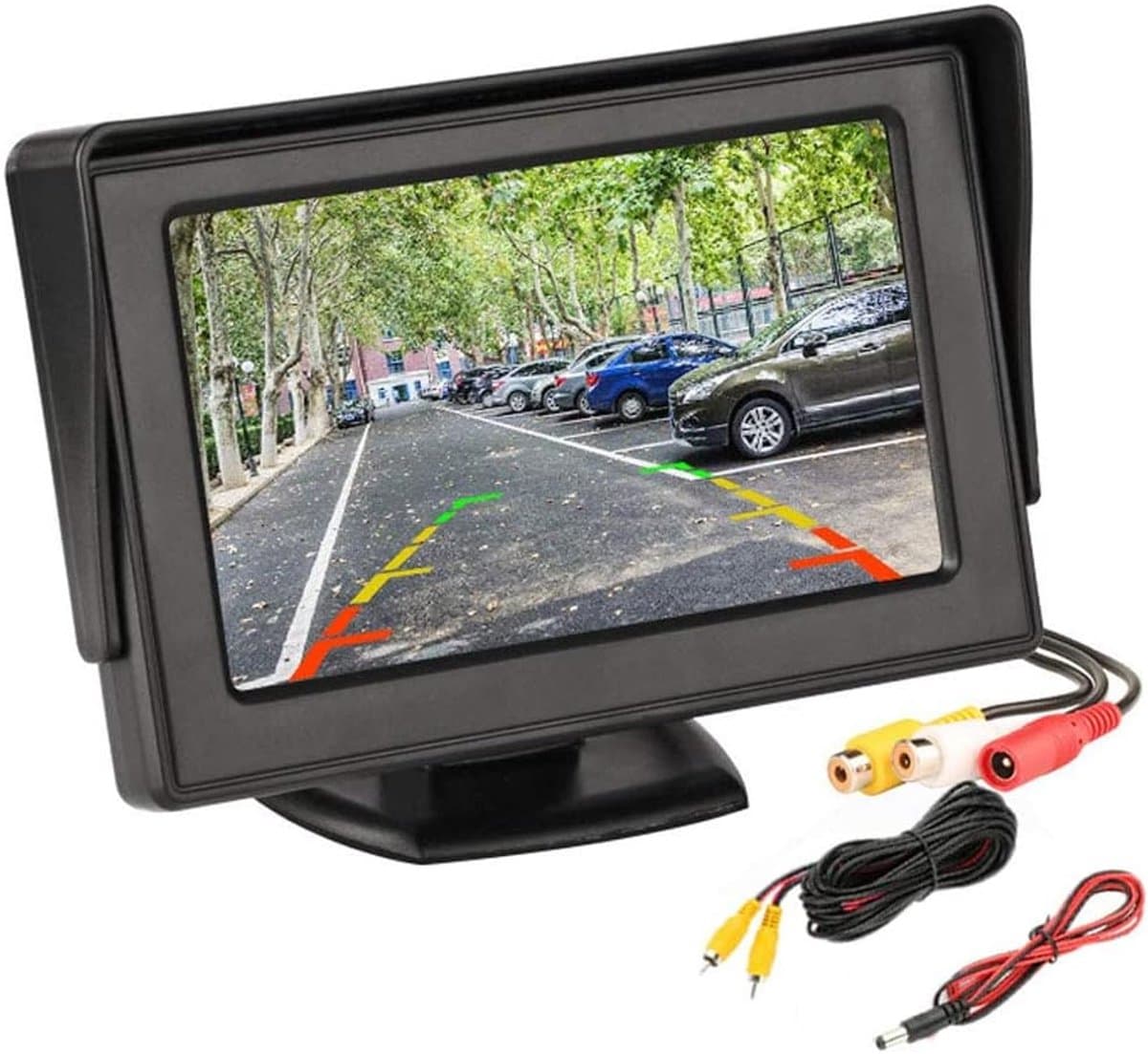 HD Mini 4.3 inch Monitor Digital TFT LCD 800 * 480 In-dash Parking Video System Parking Assist 2 RCA Screen for Car - ShopVlot — afbeelding 1