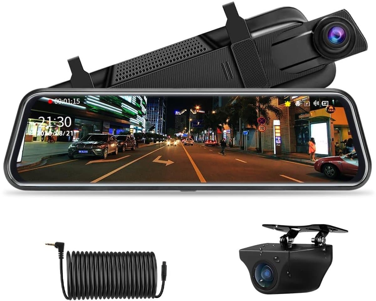 Solidchoice - Dashcam met 10 Inch Touchscreen en Achteruitrijcamera — afbeelding 1