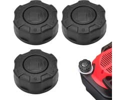 3 stuks tankdop voor grasmaaier, brandstofdop 45 mm compatibel met MS 139-42, MS 161-46, AL-KO PRO 140 QSS OHV en PRO - ShopVlot