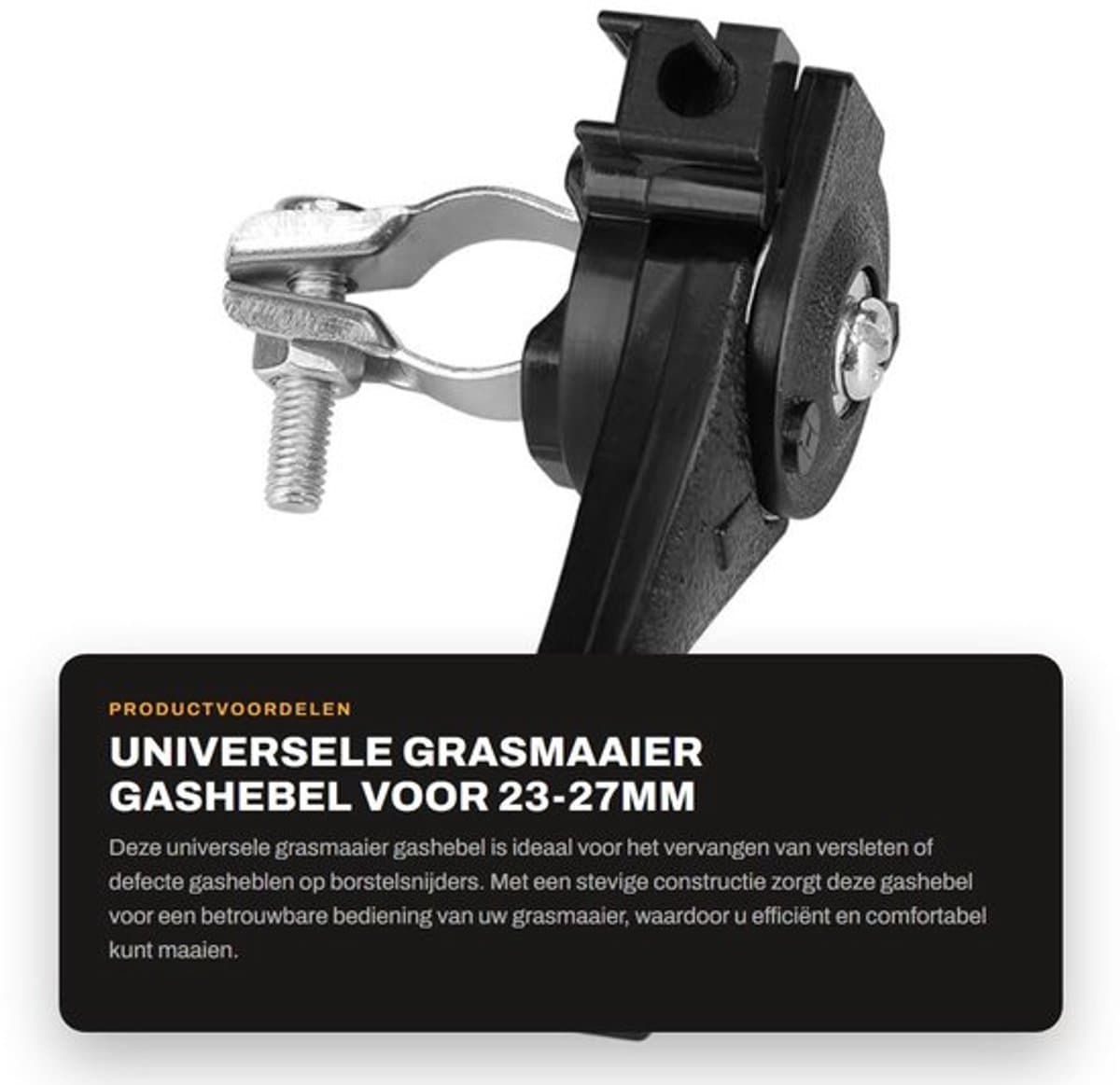 Grasmaaier Gashebel Vervanging - Universele Gashebel - Geschikt voor Borstelsnijder - 23~27mm Stuur - Tuin/Gereedschap - Comfortabele Koopervaring - Gashendel — afbeelding 1