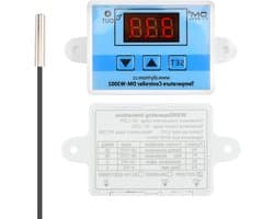 Digitale Temperatuurregelaar DC 12V Thermostaat voor Verwarming en Koeling met NTC Sensor