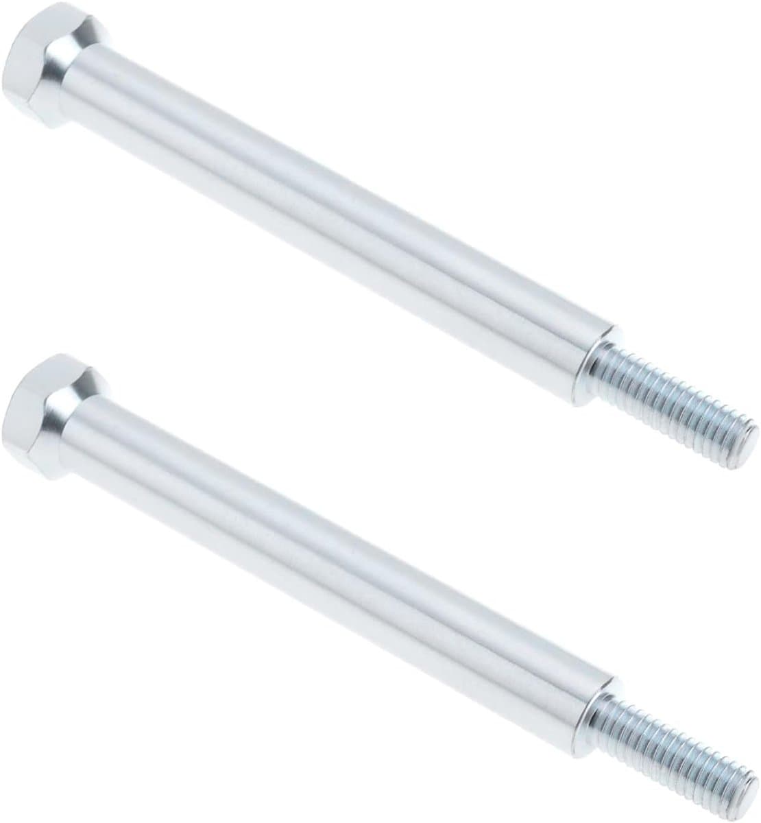 SnelShoppen - 2 stuks grasmaaier schroeven motorbouten 796496-2 5,5 x 16 x 94 mm zilver voor Briggs & Stratton motoren, ideaal voor tuinonderhoud — afbeelding 1