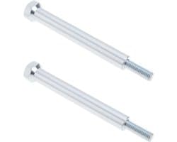SnelShoppen - 2 stuks grasmaaier schroeven motorbouten 796496-2 5,5 x 16 x 94 mm zilver voor Briggs & Stratton motoren, ideaal voor tuinonderhoud