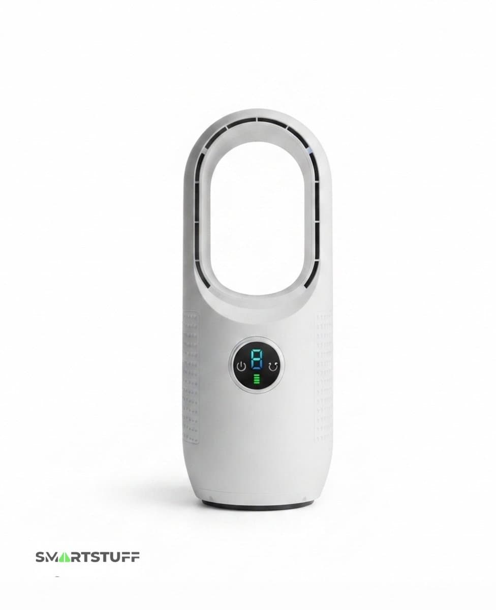 Bladloze ventilator Smartstuff® - Oplaadbare Tafelventilator -Draagbare ventilator - Fan - Verkoeling - Accu - Design — afbeelding 1