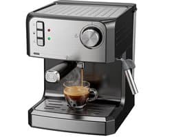 ECTEATOY® espressomachine piston - pistonmachines met Melkopschuimer - Koffiemachine 20 Bar - 1,6L Watertank - 850W - Zwart