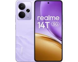 Realme 14T Smartphone - 8 GB RAM - 256 GB ROM - 5260mAh - 6,67 inch HD - IP 69 - Paars