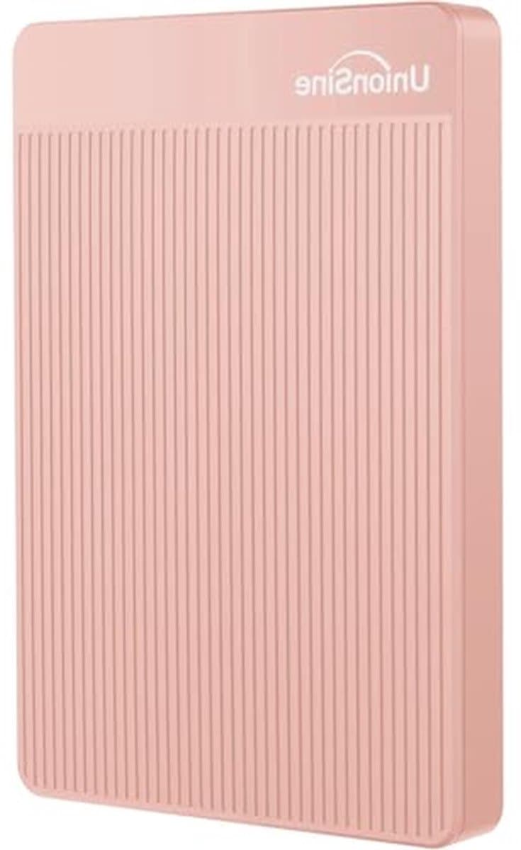 Externe Harde Schijf - Draagbare HDD - Opslag Uitbreiden - Ultradun Ontwerp - 500 GB - Roze — afbeelding 1