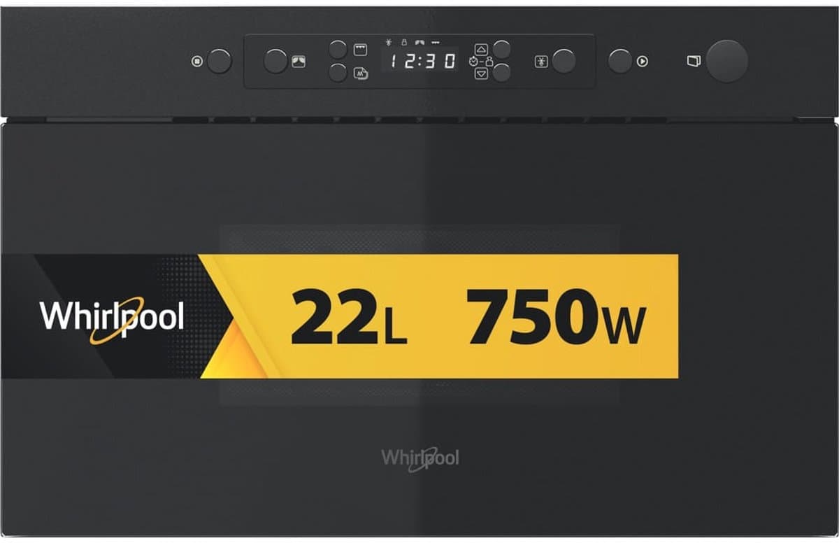 Whirlpool MBNA920B Zwart Grill-magnetron Ingebouwd 22 l 750 W — afbeelding 1