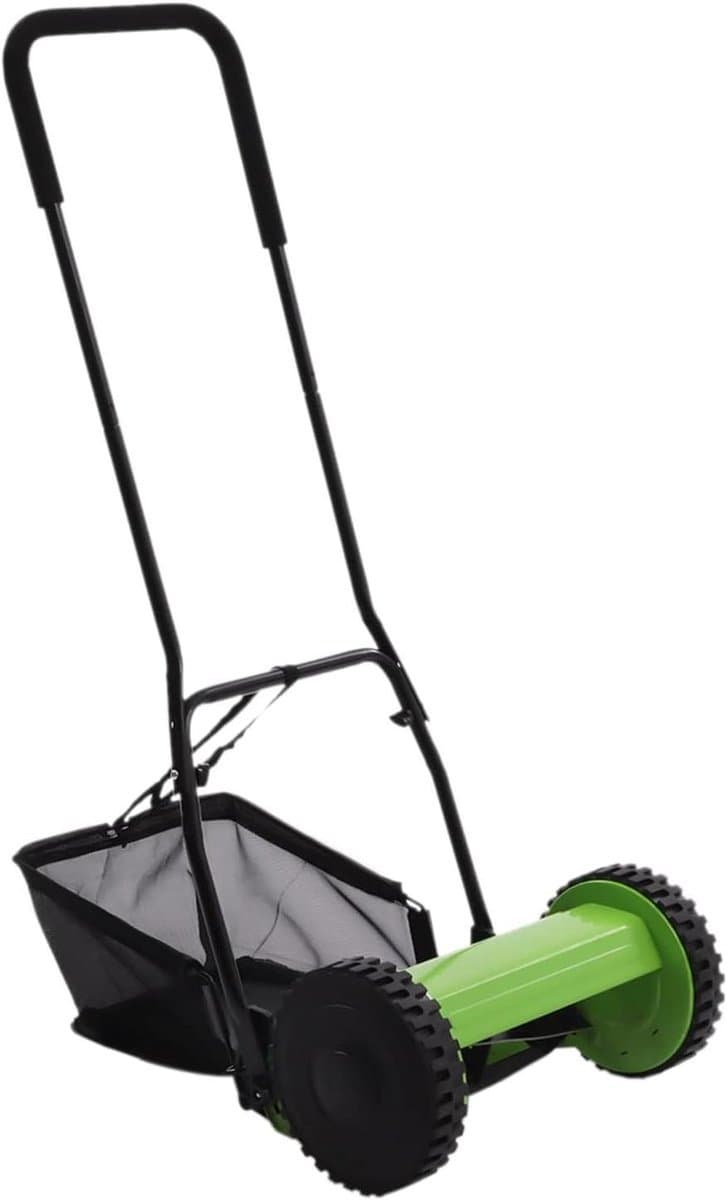 Handgrasmaaier - Duwmaaier Grasveger - Gazon Onderhoud - 5 Messen - 30cm Maaibreedte - Groen — afbeelding 1