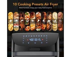 Airfryer - 18L – Heteluchtfriteuse - 10-in-1 Digitale Convectie Oven – 1800W - Airfryer en Toaster Combinatie – Groot Formaat - met LED Scherm - Meerdere Rekniveau's
