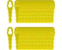 SnelShoppen - 50 Stuks Heavy Duty Vervangbladen RAC158 voor Ryobi Grasmaaier - PA6 Nylon - Ideaal voor Gras en Dunne Struiken