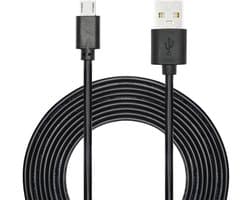 SnelShoppen - Micro USB Dashcam Voedingskabel 11FT, USB A naar Micro USB Oplaadkabel 24AWG voor Dashcams, Achteruitkijkspiegels en Achteruitrijcamera'