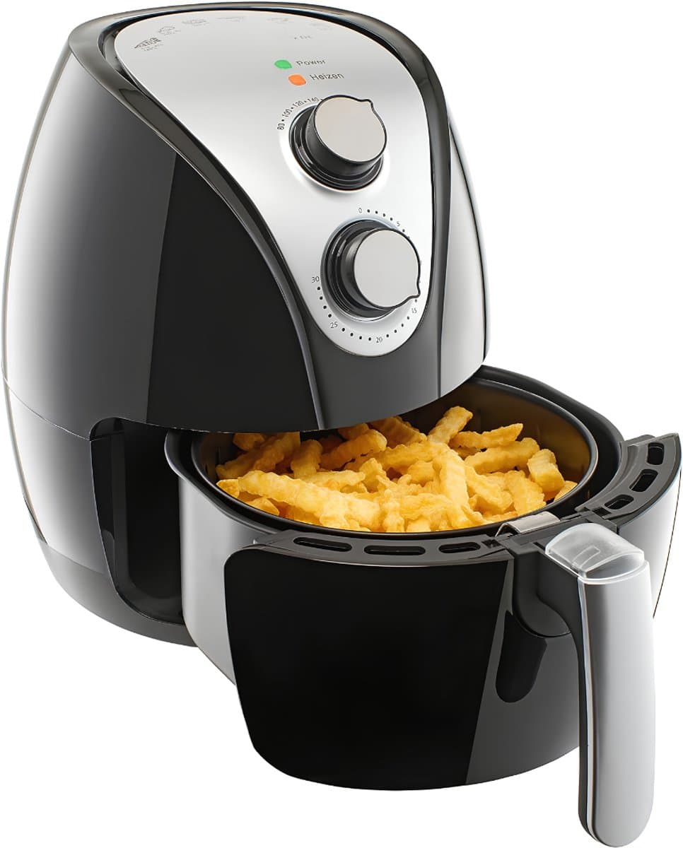 SNJY® Mini Airfryer - Airfryer Klein - Camping Airfryer - 9-in-1 - 3,6 Liter - 1500W - Zwart — afbeelding 1