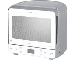 SnelShoppen - Magnetron en Grill Combinatie 700 W, Compacte Hoekvorm, 13 Liter, Stoomkookfunctie, Crisp Systeem, Snelle Ontdooifunctie voor Keuken en
