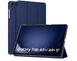 Sounix Tablet Hoes Geschikt voor Samsung Galaxy Tab A11 Plus / A9 Plus - Hoesje - Transparant - Blauw — afbeelding 1