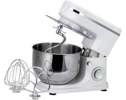Keukenmixer - Voedselmixer - Thuis Bakken - 7 Snelheden - 5 Liter Kom - Wit
