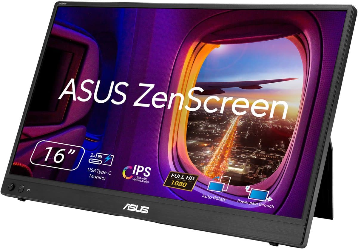 ASUS ZenScreen MB16AHVE ledmonitor — afbeelding 1