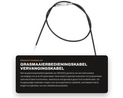 Grasmaaierbedieningskabel 1,4 M - Vervanging - Tuingas - Tractiemotor - Hoogwaardig Rubber/Staal - Flexibel en Duurzaam - Bedieningskabel