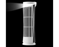 Torenventilator Slaapkamer - Bladloze Ventilator - Stille Koeling - Geoptimaliseerd Luchtpad - 27 cm Hoog - Wit