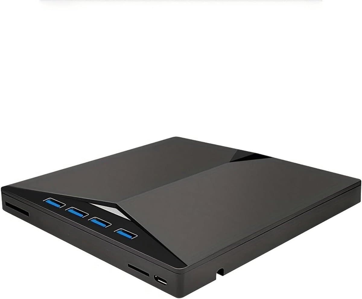 Externe DVD Brander - CD DVD Brander - Gegevens Archiveren - Drievoudige Interface - 2 MB Cache - Zwart — afbeelding 1