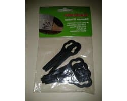 Maaiermes Plastic - Grasmaaier Mesjes - Gazon Onderhoud - Roestbestendig - 18 cm - Zilver