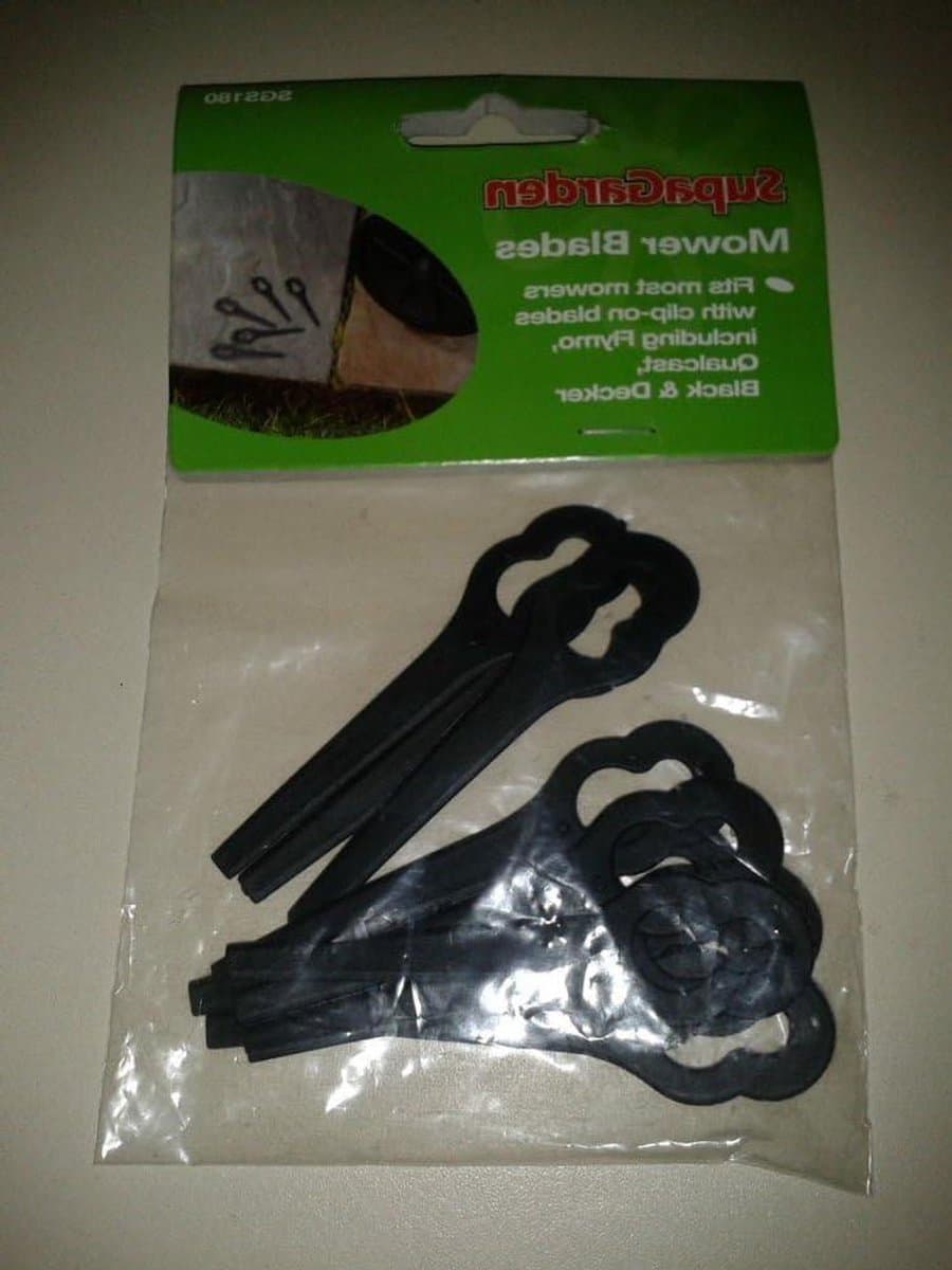 Maaiermes Plastic - Grasmaaier Mesjes - Gazon Onderhoud - Roestbestendig - 18 cm - Zilver — afbeelding 1
