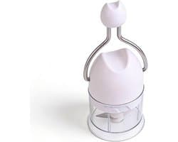 Handmatige Knoflook Chopper - Keukenmachine Mini Chopper - Snel Ingrediënten Snijden - Handslinger Bediening