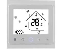 Slimme Thermostaat - Verwarming Regelaar - Comfort Verhogend - App Bediening - 24V - Wit