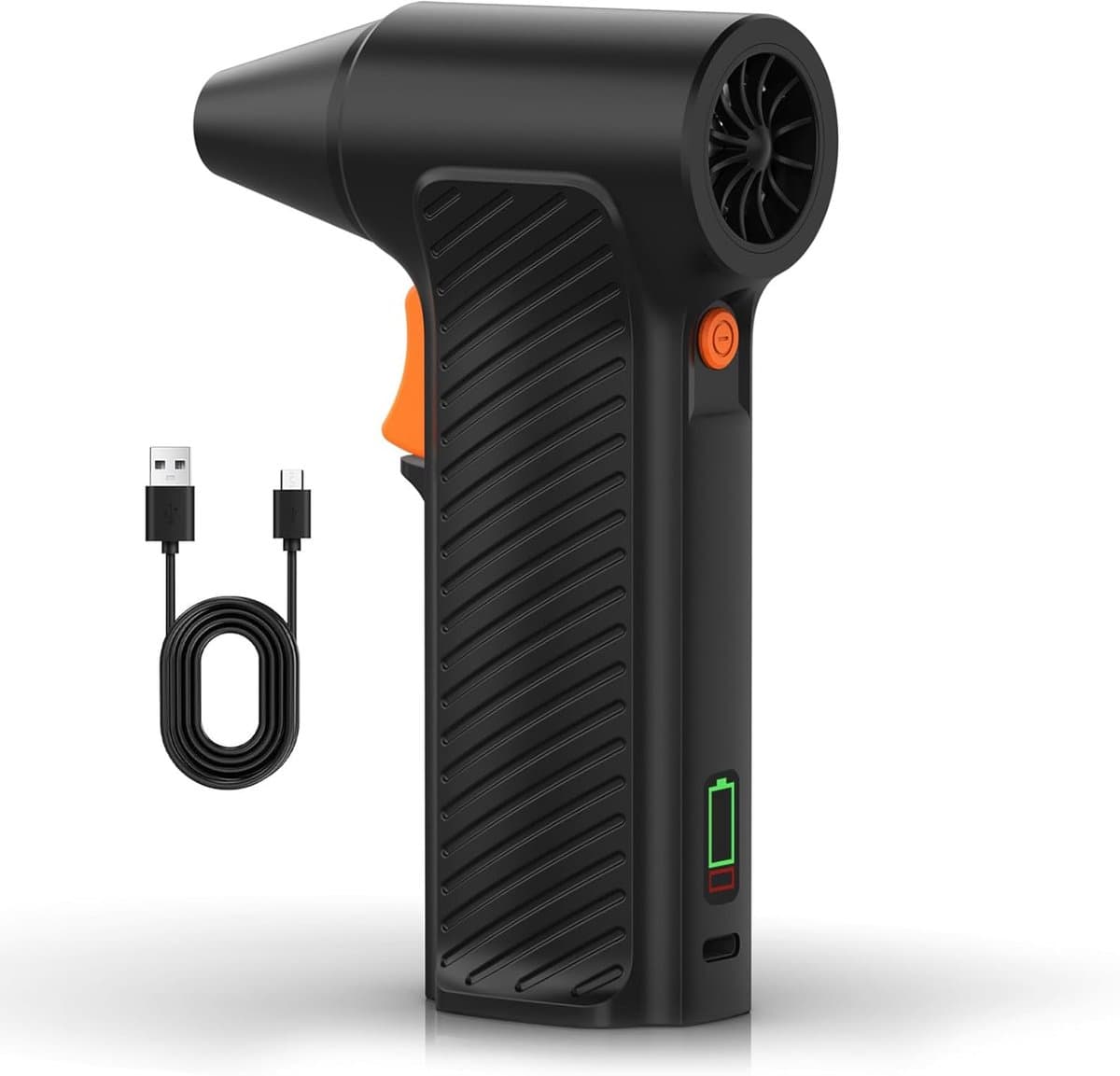 Elektrische Bladblazer - Luchtblazer Stofverwijderaar - Apparaten Reinigen - Krachtige 110.000 RPM - 2600mAh Batterij - Zwart — afbeelding 1