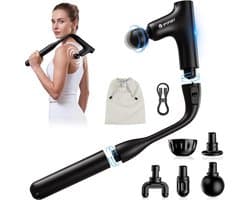 Massage Gun – Draadloos Massagepistool – Diepe Spiermassage – 4 Massagekoppen – USB-C Oplaadbaar – Stil & Draagbaar