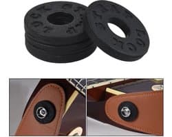 2 Stuks Straplocks - Gitaarband strap lock - Gitaarriem Blok Rubber - Strappin bevestiging - Strap Block Button - 2 stuks