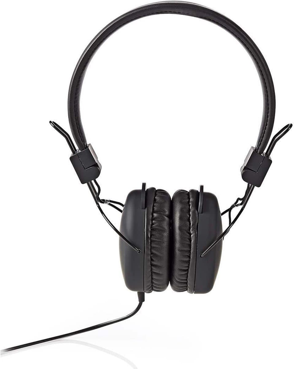 Nedis Bedrade On-ear Koptelefoon - 3,5 mm - Kabellengte: 1.20 m - Zwart — afbeelding 1
