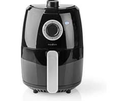Nedis Airfryer - 2.4 l - Compacte Heteluchtfriteuse - Timer - Zwart