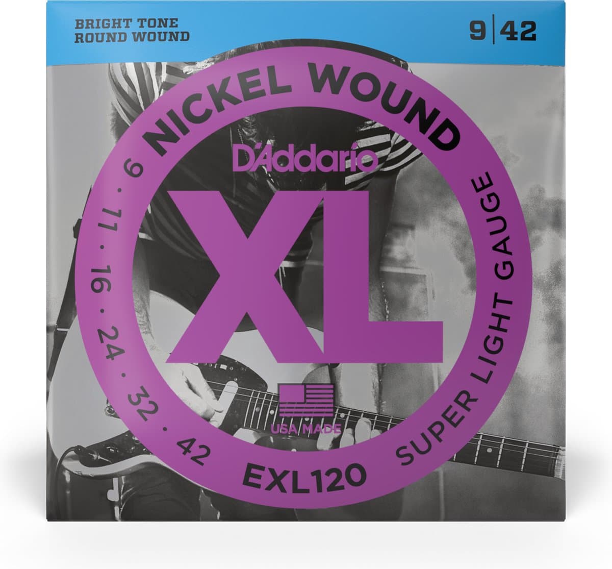 D'Addario EXL120 Snaren set voor elektrische gitaar 009 - 042 — afbeelding 1