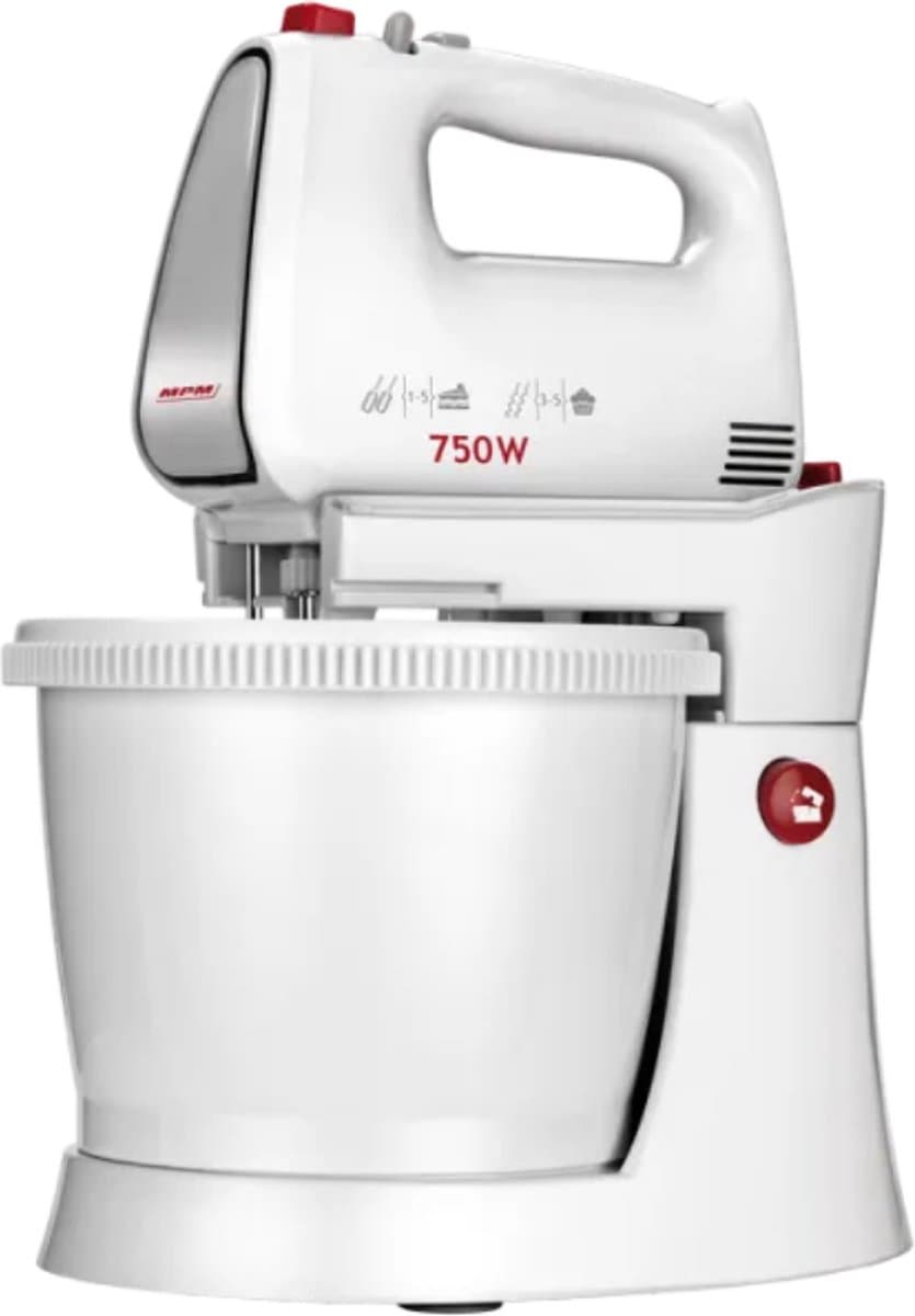 MPM - Mixer met Mengkom 3 Liter - Handmixer - Keukenmixer - Blender - 750W — afbeelding 1
