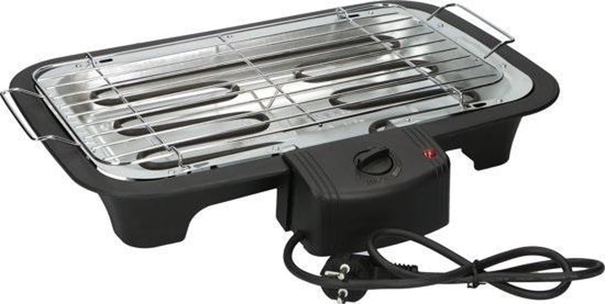 Teffo Electrische Barbecue - Grilloppervlak (LxB) 10x40 cm - 2000W - Op Tafel - Zwart — afbeelding 1