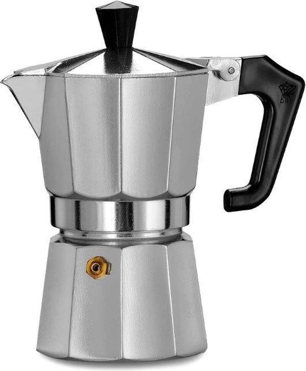Espresso kan Pezzetti, 3-kops Italexpress - aluminium espresso maker — afbeelding 1