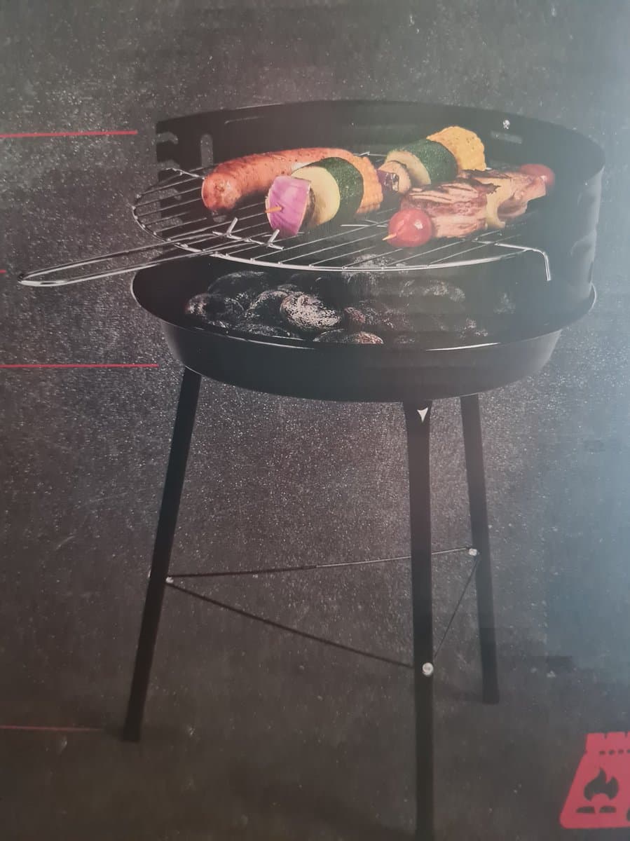 Grill Meister Houtskool barbecue - Rond - 38x32.5x54cm — afbeelding 1