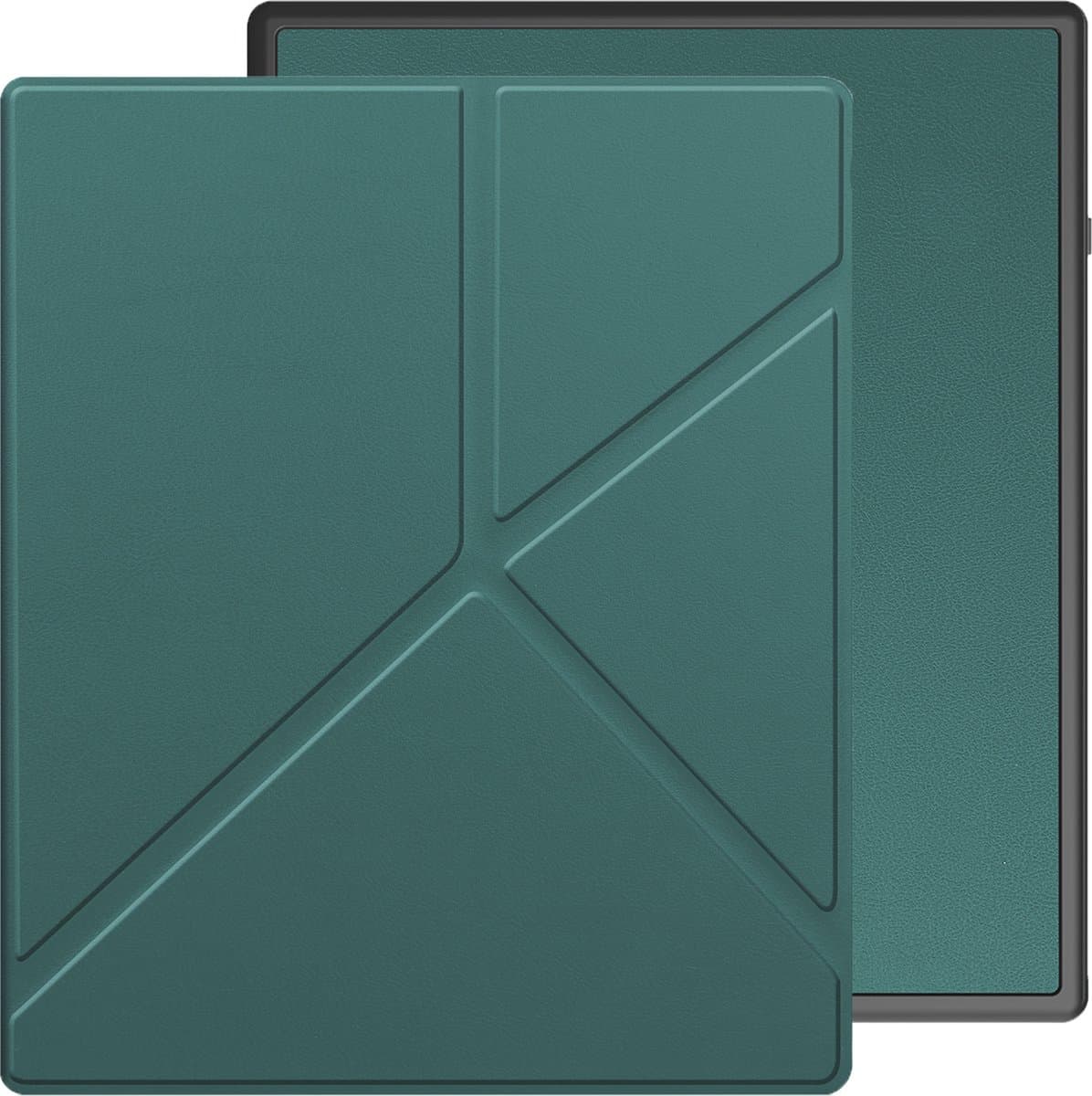 Hoes Geschikt voor Kobo Elipsa 2E - E-reader Bescherm Hoesje Case Sleep Cover Trifold - Hoes Geschikt voor Kobo Elipsa 2E Hoesje - Donkergroen — afbeelding 1