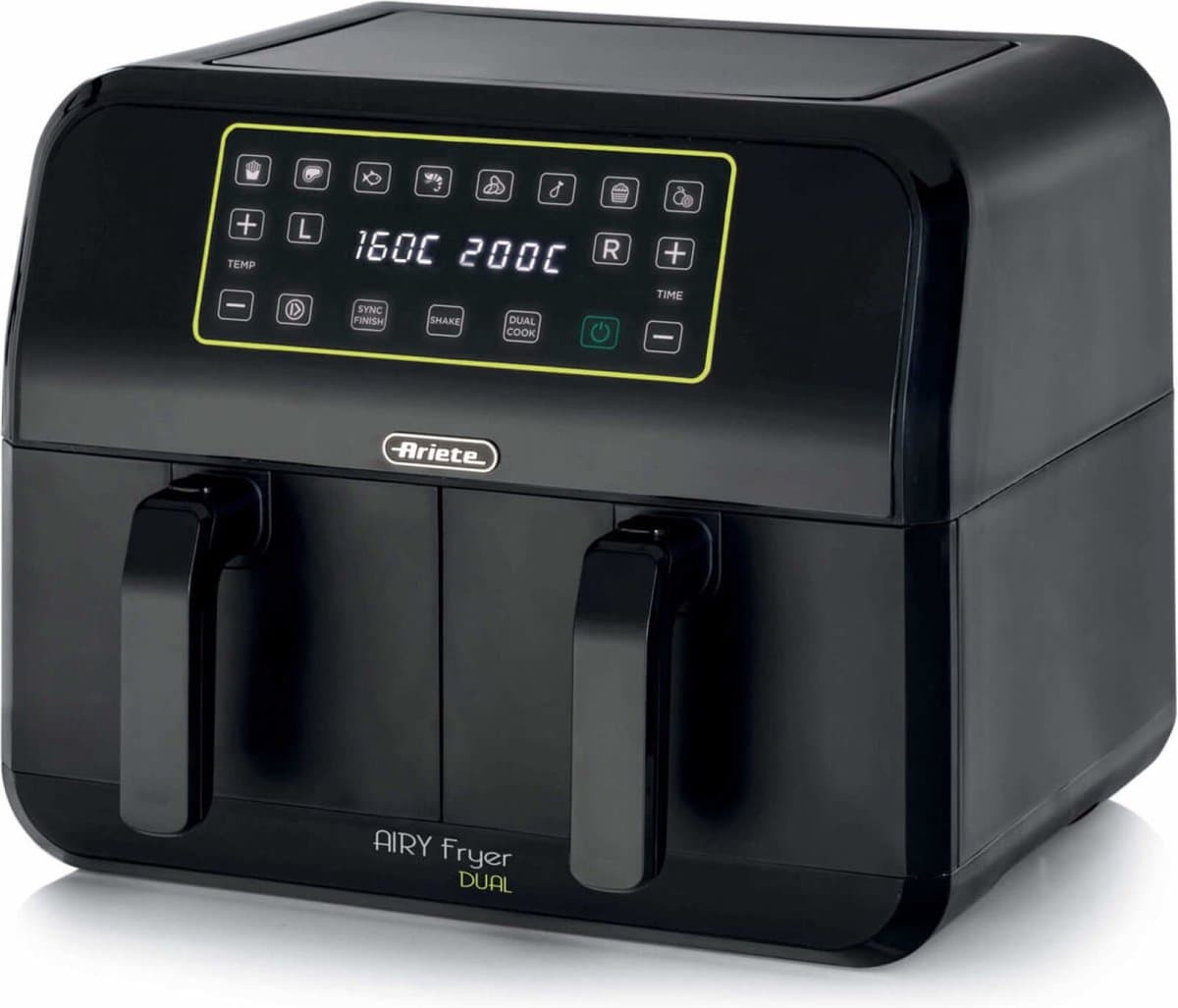 Ariete 4623 - Dubbele Airfryer XXL - Twee Kookvakken - 8 Liter - 1700 Watt - Dual Zone Technologie - 8 automatische programma's — afbeelding 1
