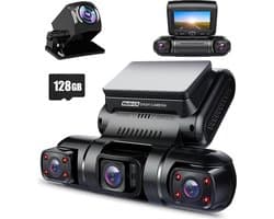 Lexium Dashcam voor auto - Dashcam - Dashcam voor auto voor en achter - Dashcam voor en achter - Dashcam voor en achter draadloos - Dual dashcam