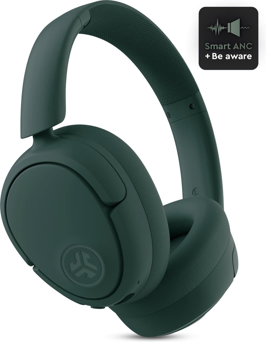 JLab Jbuds Lux ANC Draadloze Koptelefoon Bluetooth - Active Noise Cancelling Over Ear Hoofdtelefoon - 70 uur Batterijduur - Be Aware Audio - Multipoint - Aanpasbare Equalizer - Inklapbaar - Groen — afbeelding 1