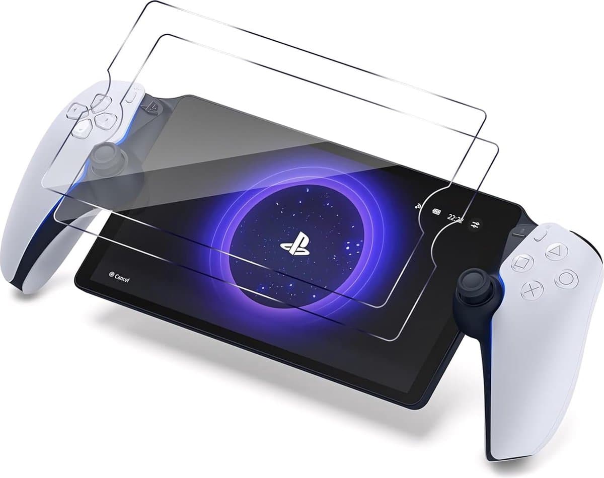 PlayCool Anti Blue Light Screen Protector Glas geschikt voor Playstation Portal Remote Player voor PS5®-console - Set van 2 stuks — afbeelding 1